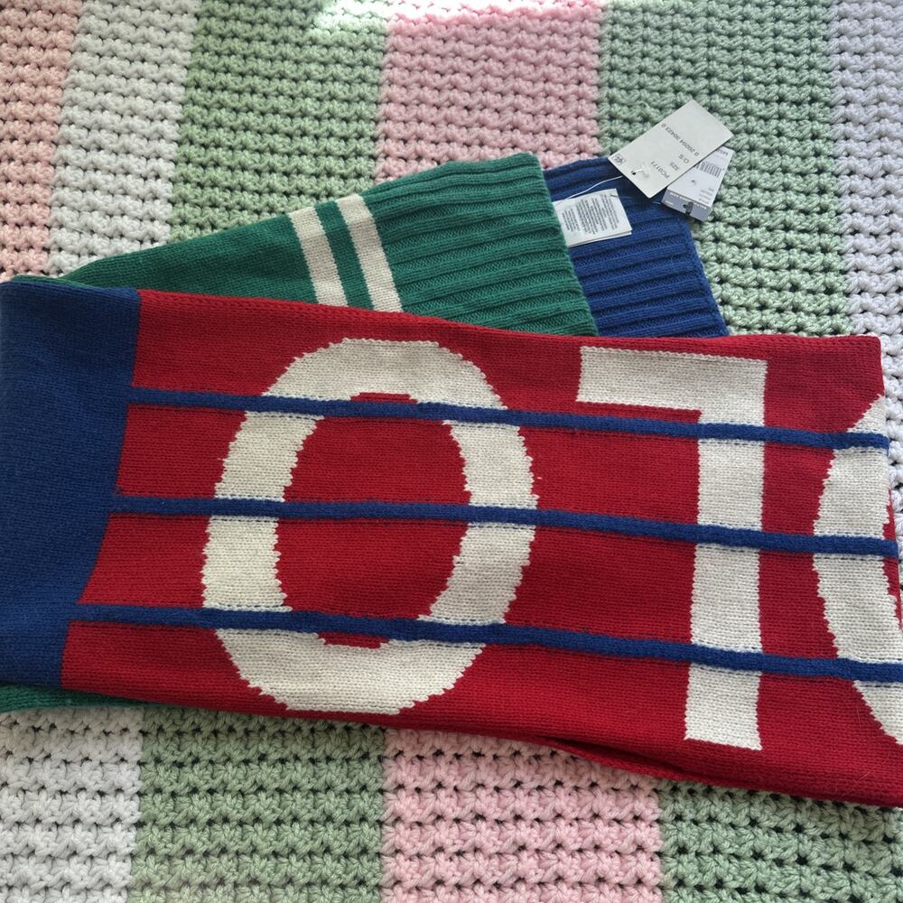 Polo Ralph Lauren Downhill Skier Stadium Hi Tech Wool Scarf NWT Read Description - Picture 16 of 16